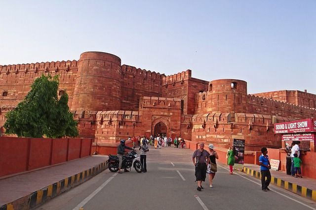 rotes Fort Agra Indien