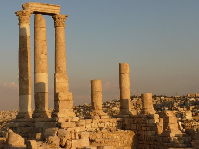 Zitadelle Huegel Amman Jordanien